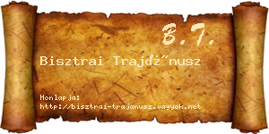 Bisztrai Trajánusz névjegykártya